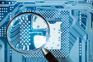 network security checkup with magnifyer