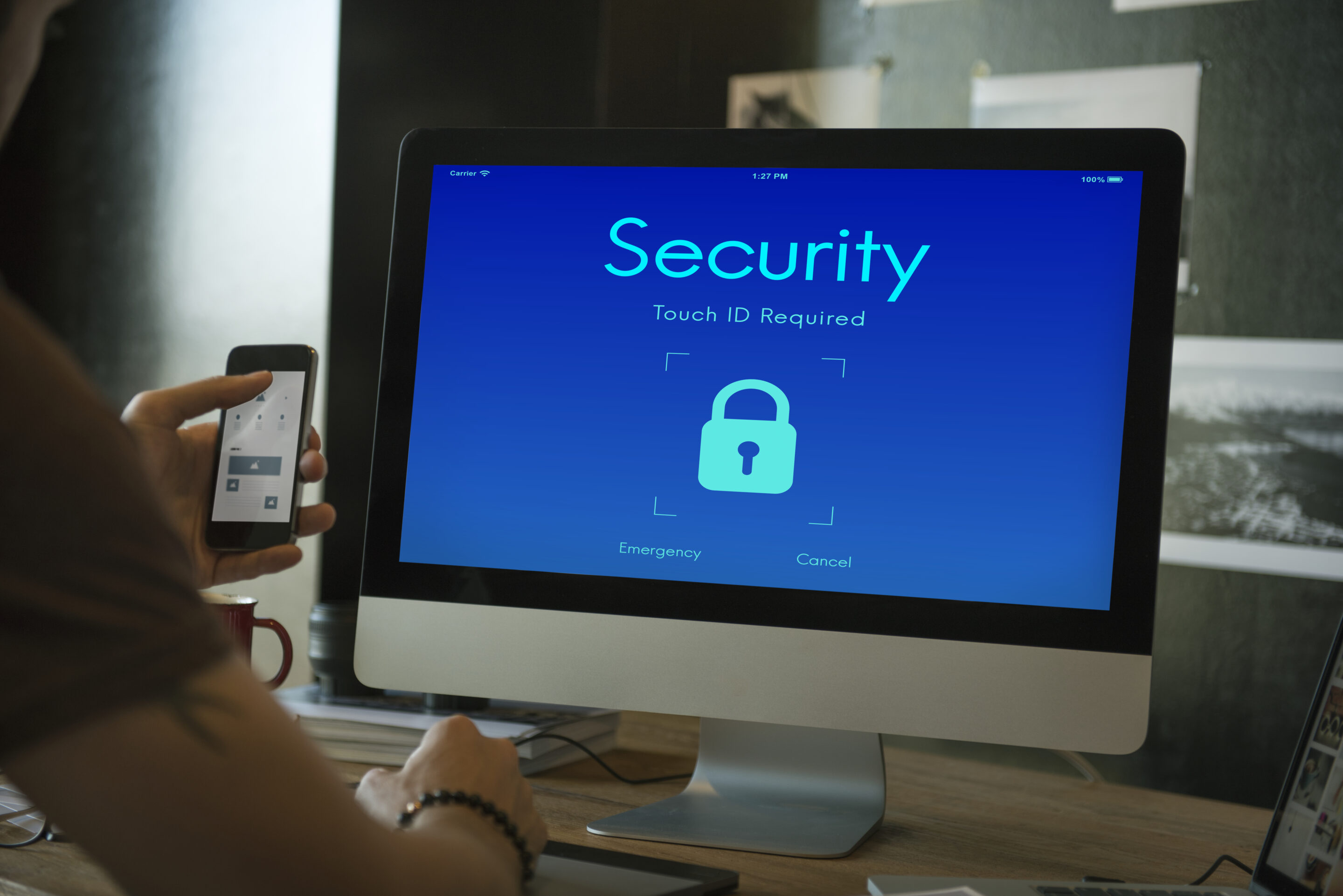 IT security - digital security lockscreen