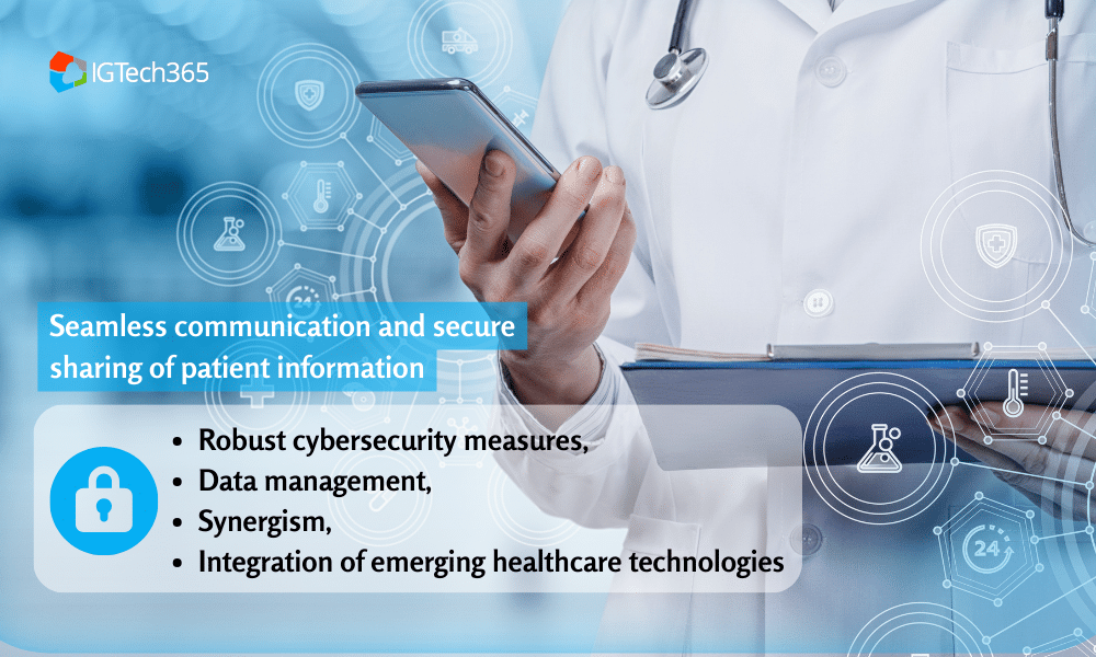 Seamless communication and secure sharing of patient information