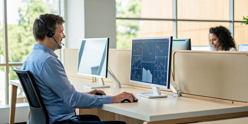 IT help desk services in Brandon, FL with a technician providing remote support at their desk.