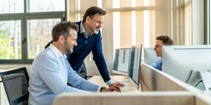 Co-managed IT vs fully outsourced IT teams collaborating